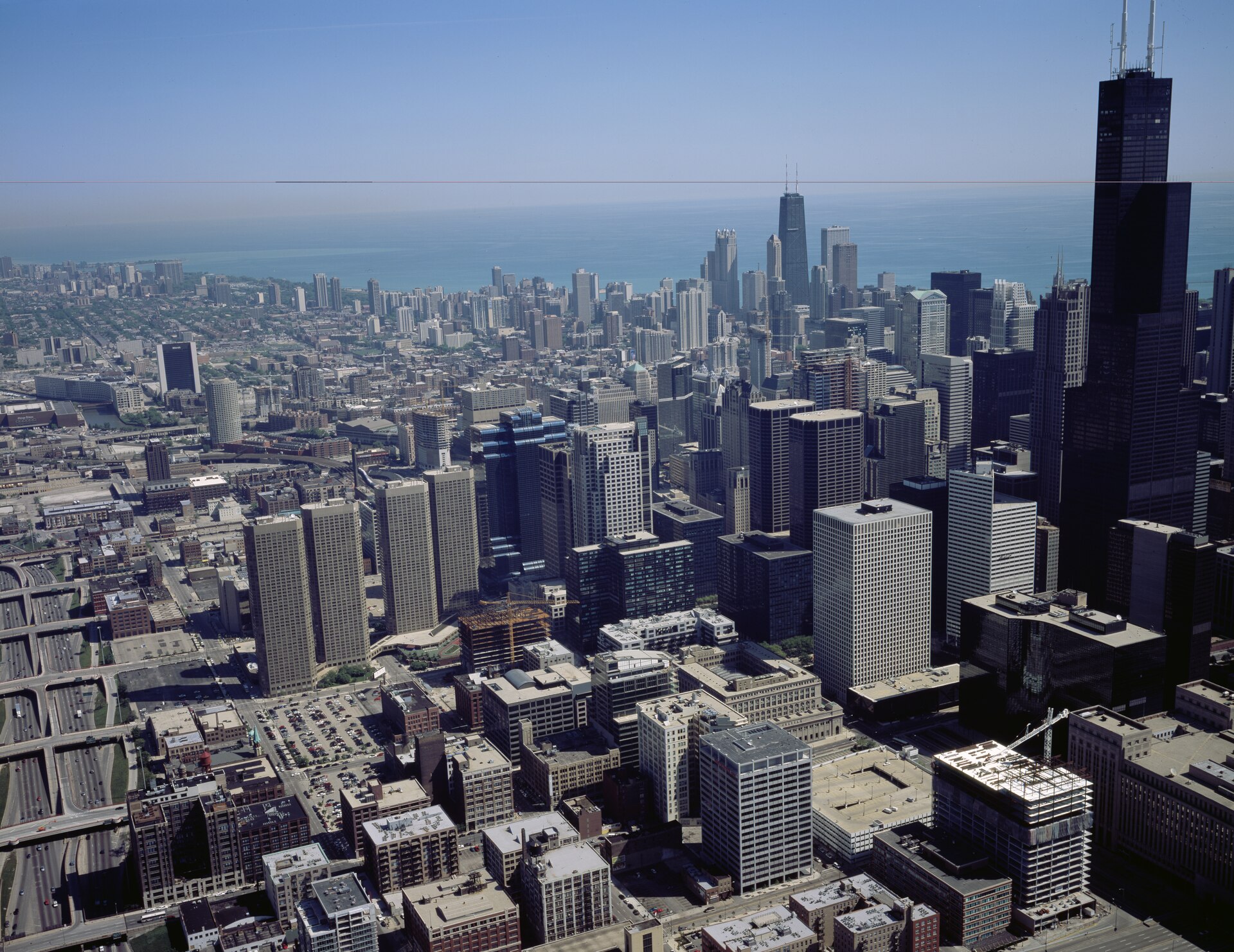 The Chicago skyline