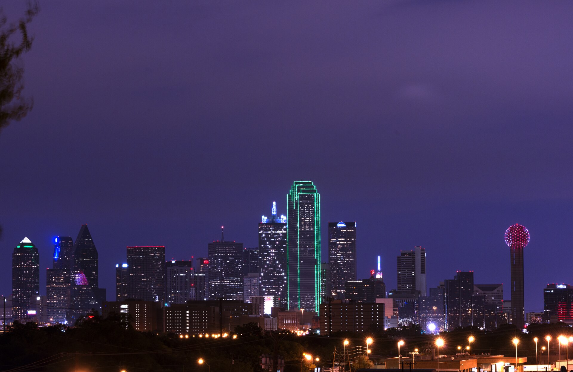 The Dallas skyline