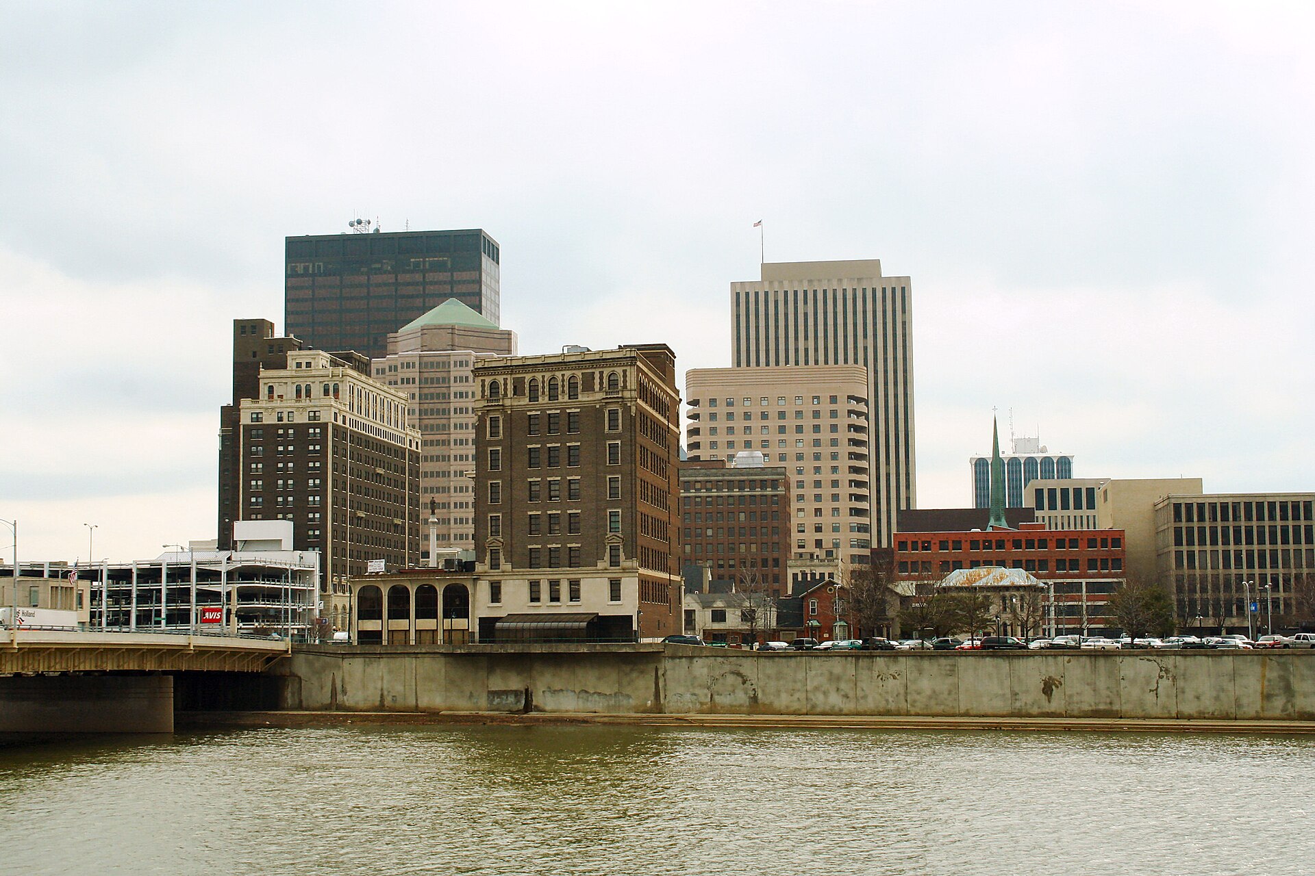 The Dayton skyline