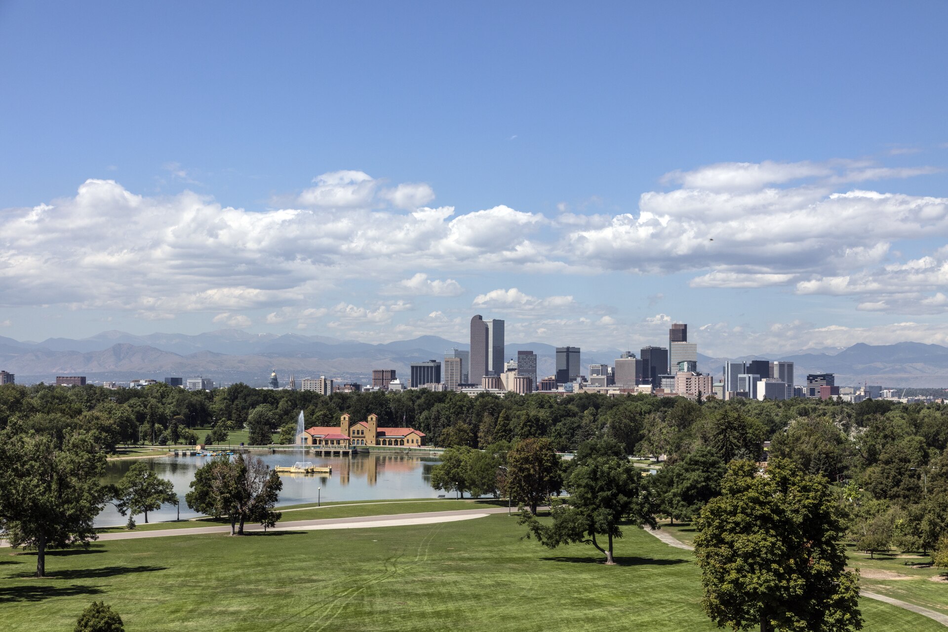 The Denver skyline