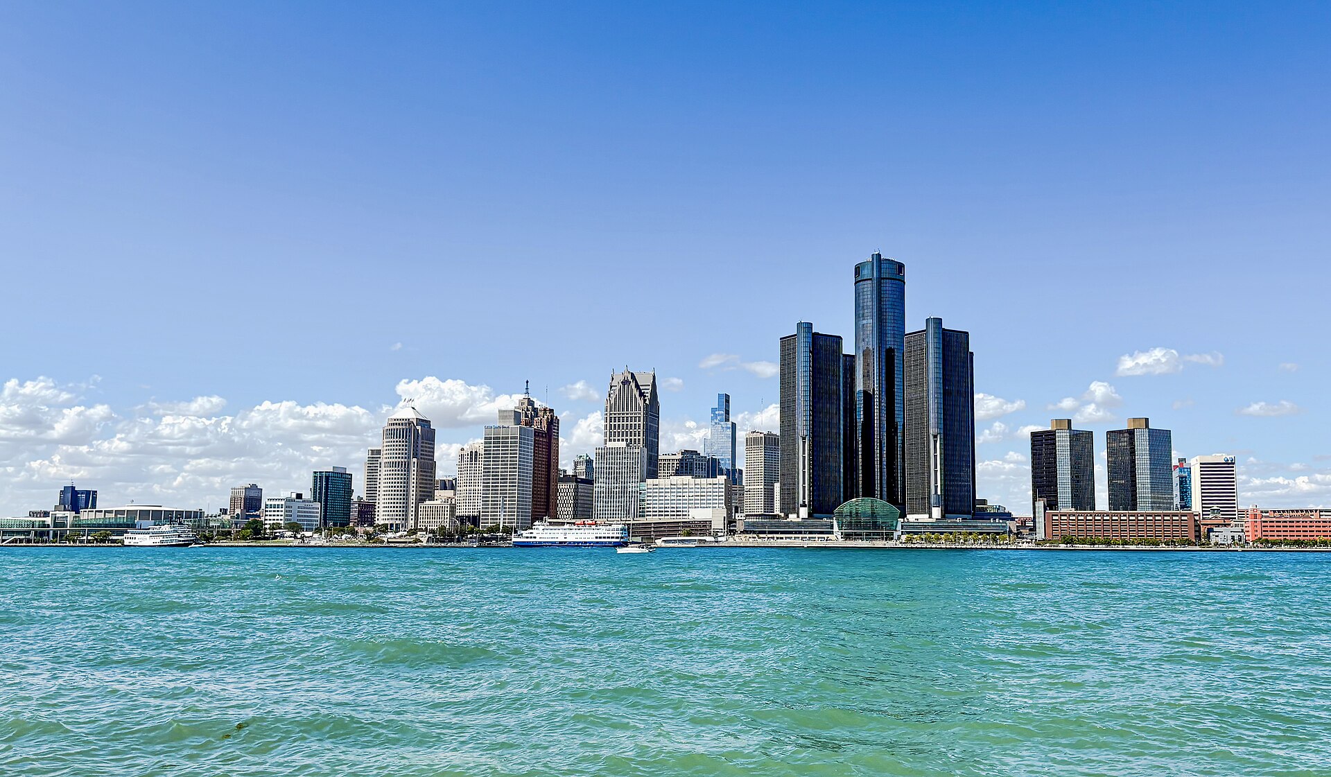 The Detroit skyline