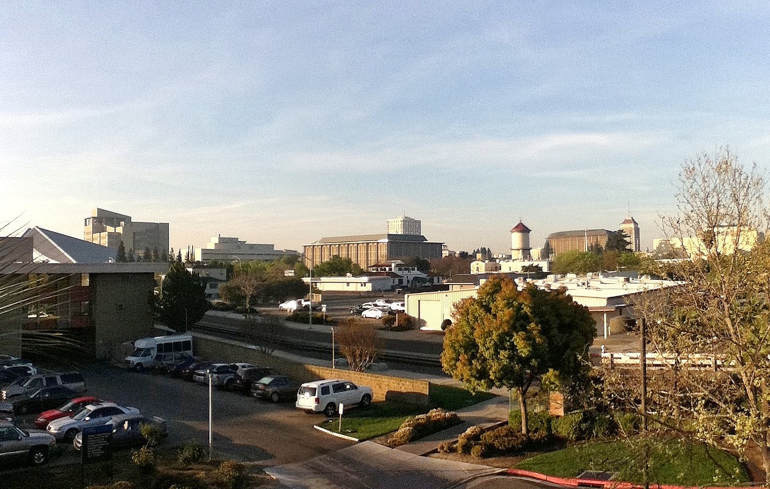 The Fresno skyline