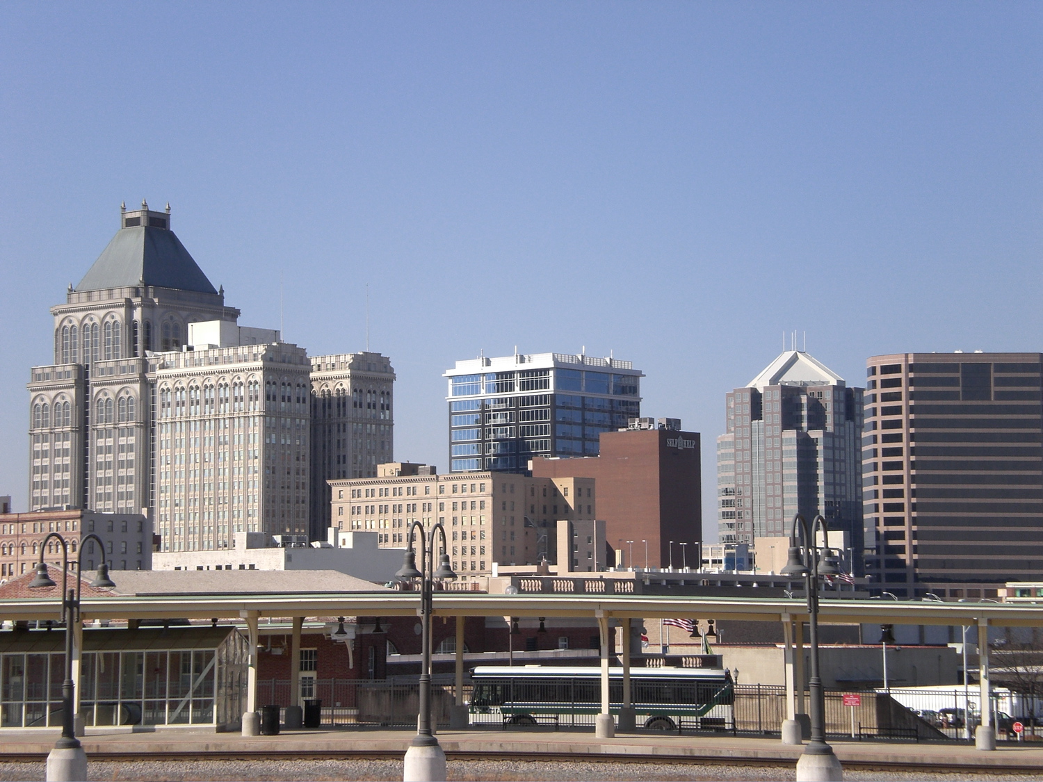 The Greensboro skyline
