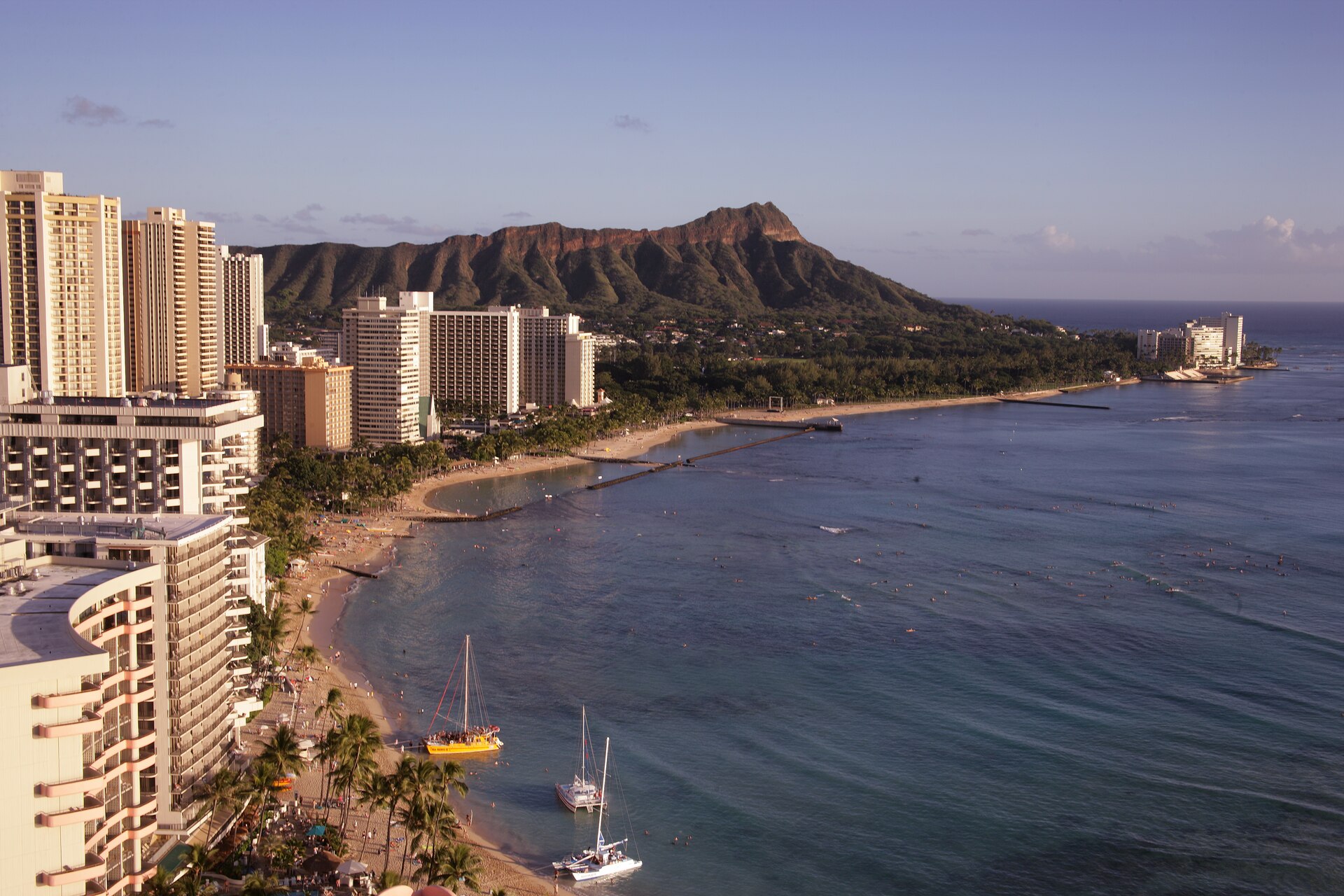 The Honolulu skyline