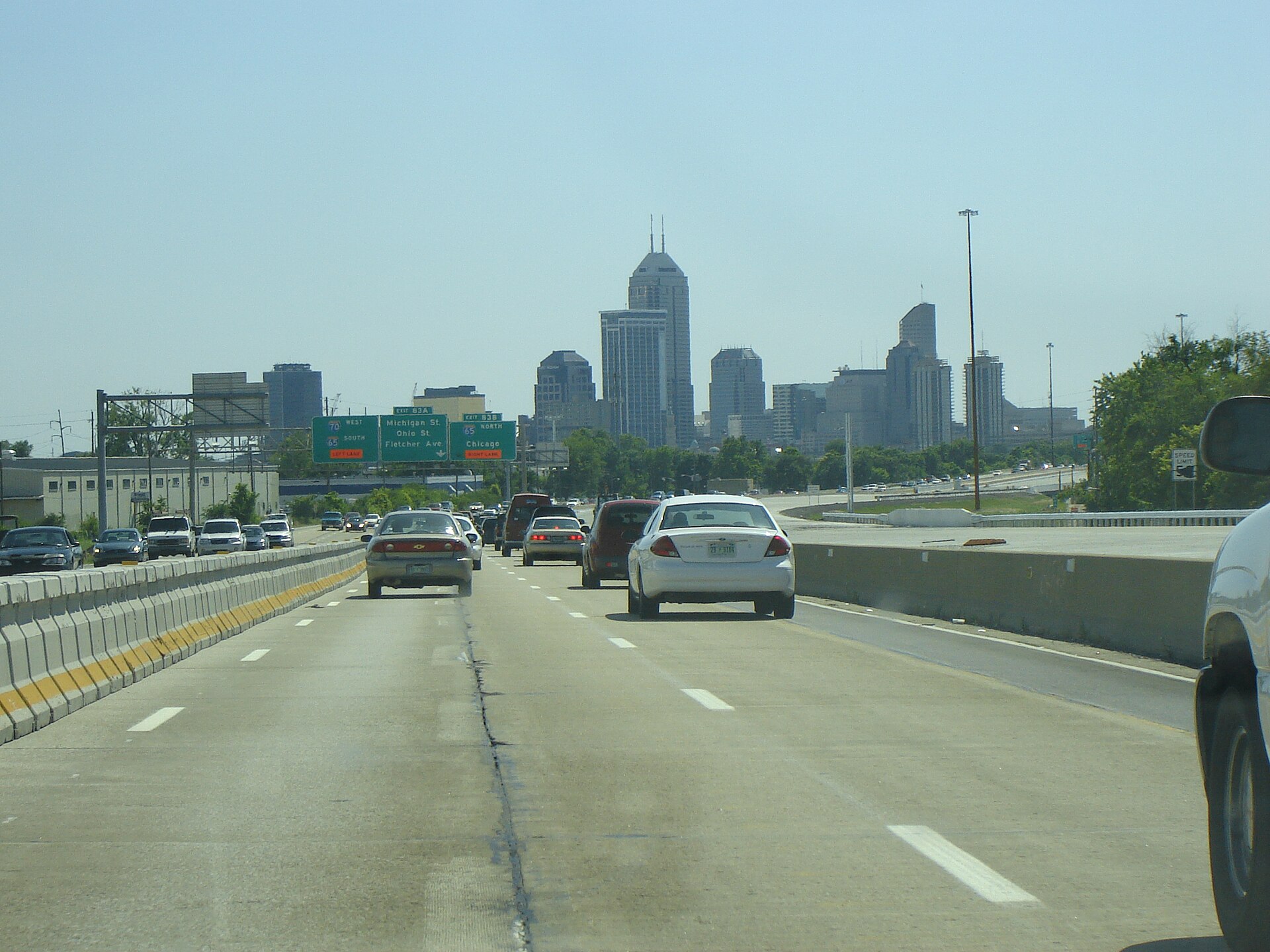 The Indianapolis skyline