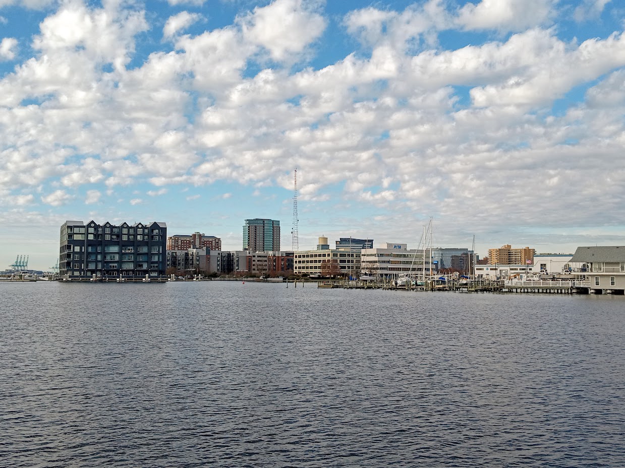 The Norfolk skyline