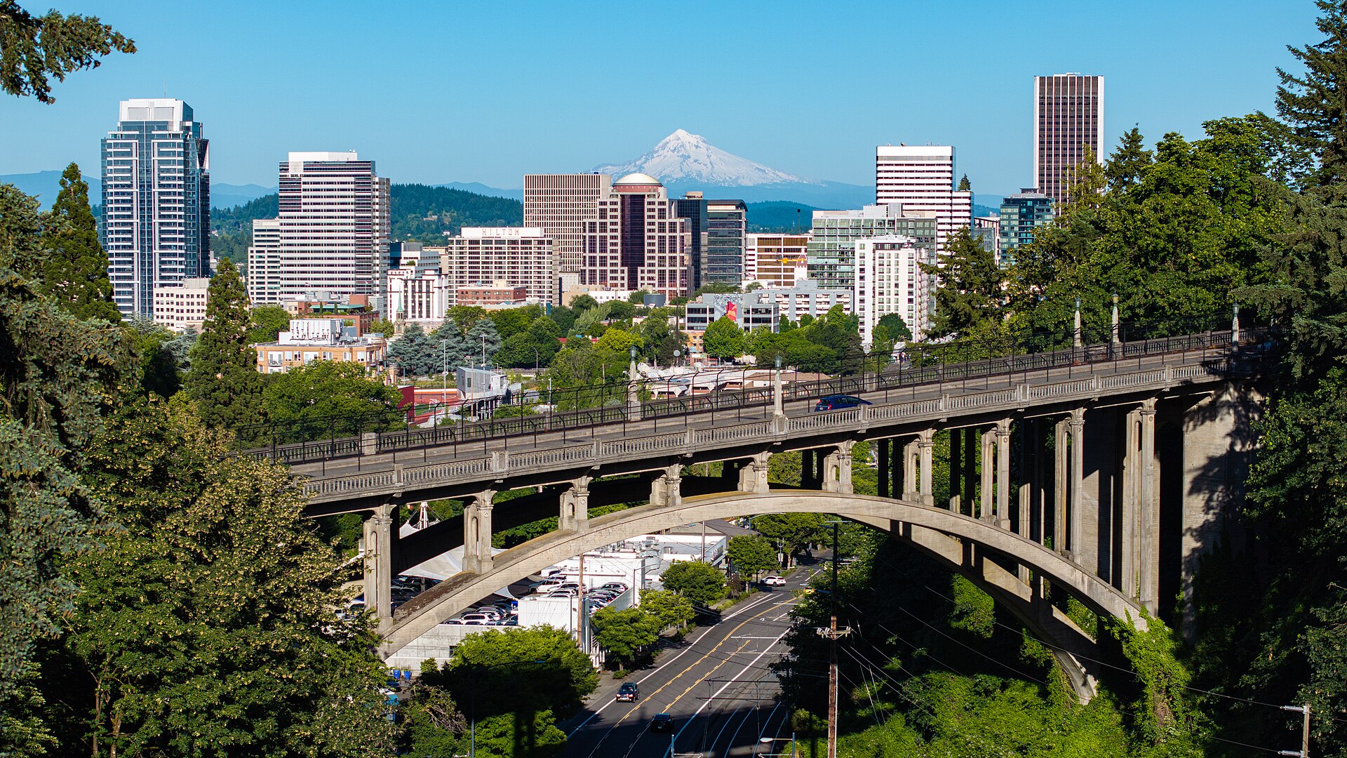 The Portland skyline