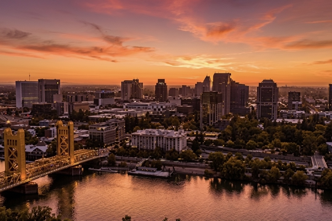 The Sacramento skyline