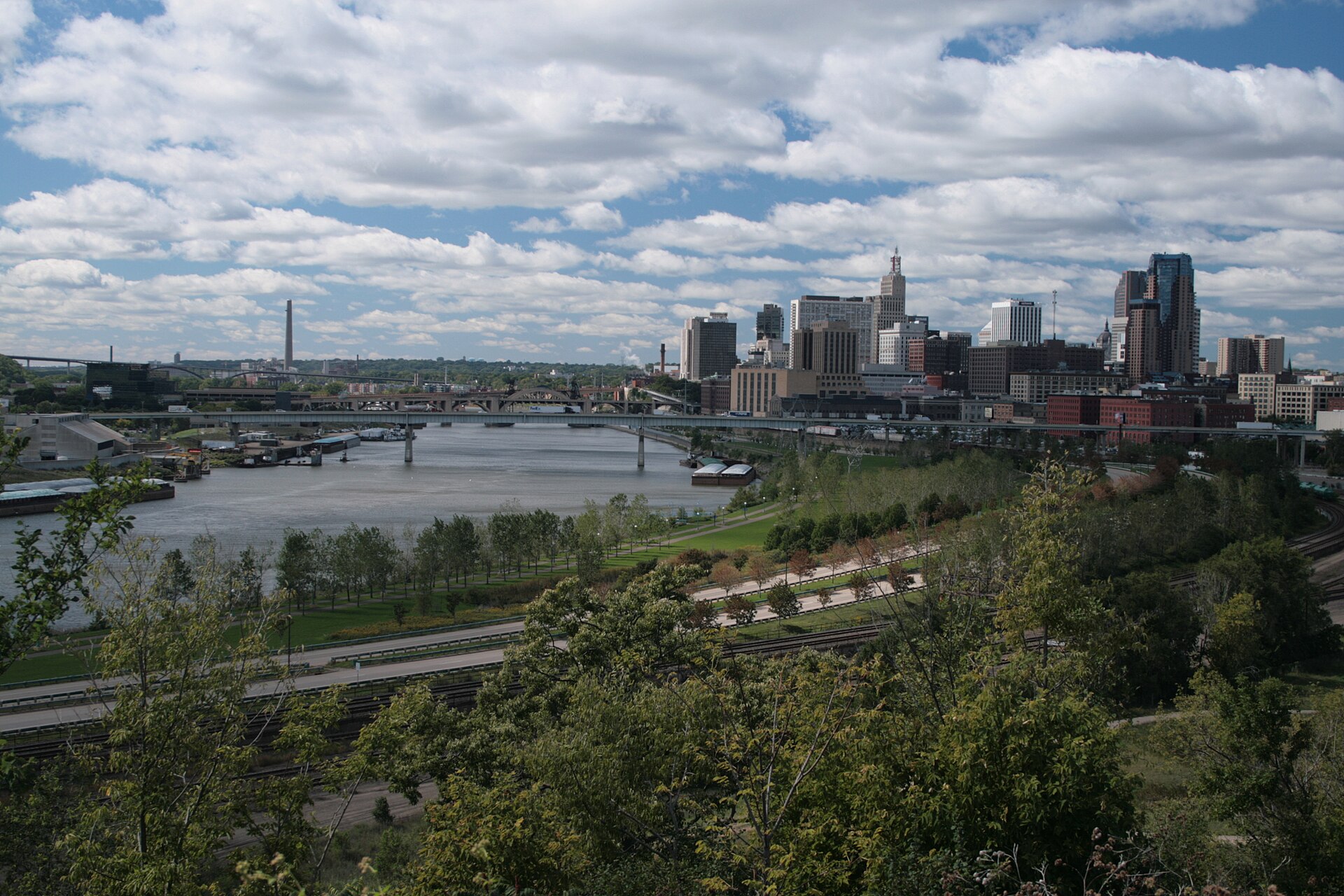 The Saint Paul skyline