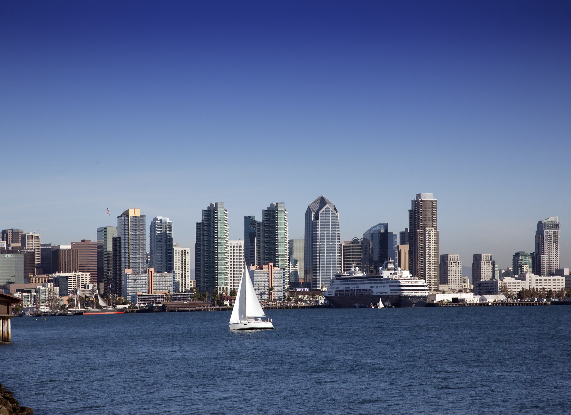The San Diego skyline