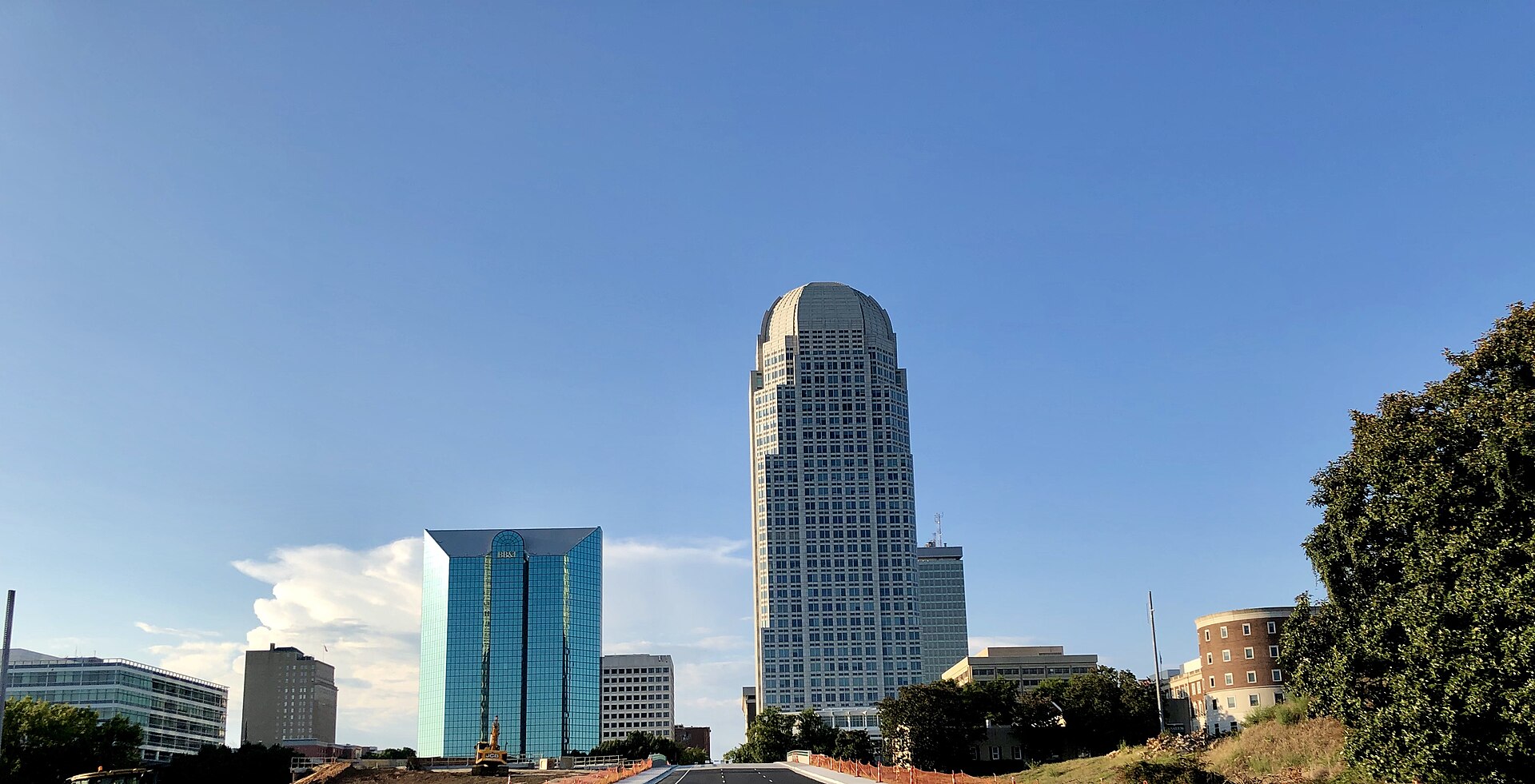 The Winston-Salem skyline